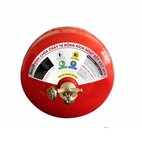 BÌNH CHỮA CHÁY CẦU TỰ ĐỘNG BỘT ABC 6KG TOMOKEN VIỆT NAM + TEM KIỂM ĐỊNH - Ảnh 2