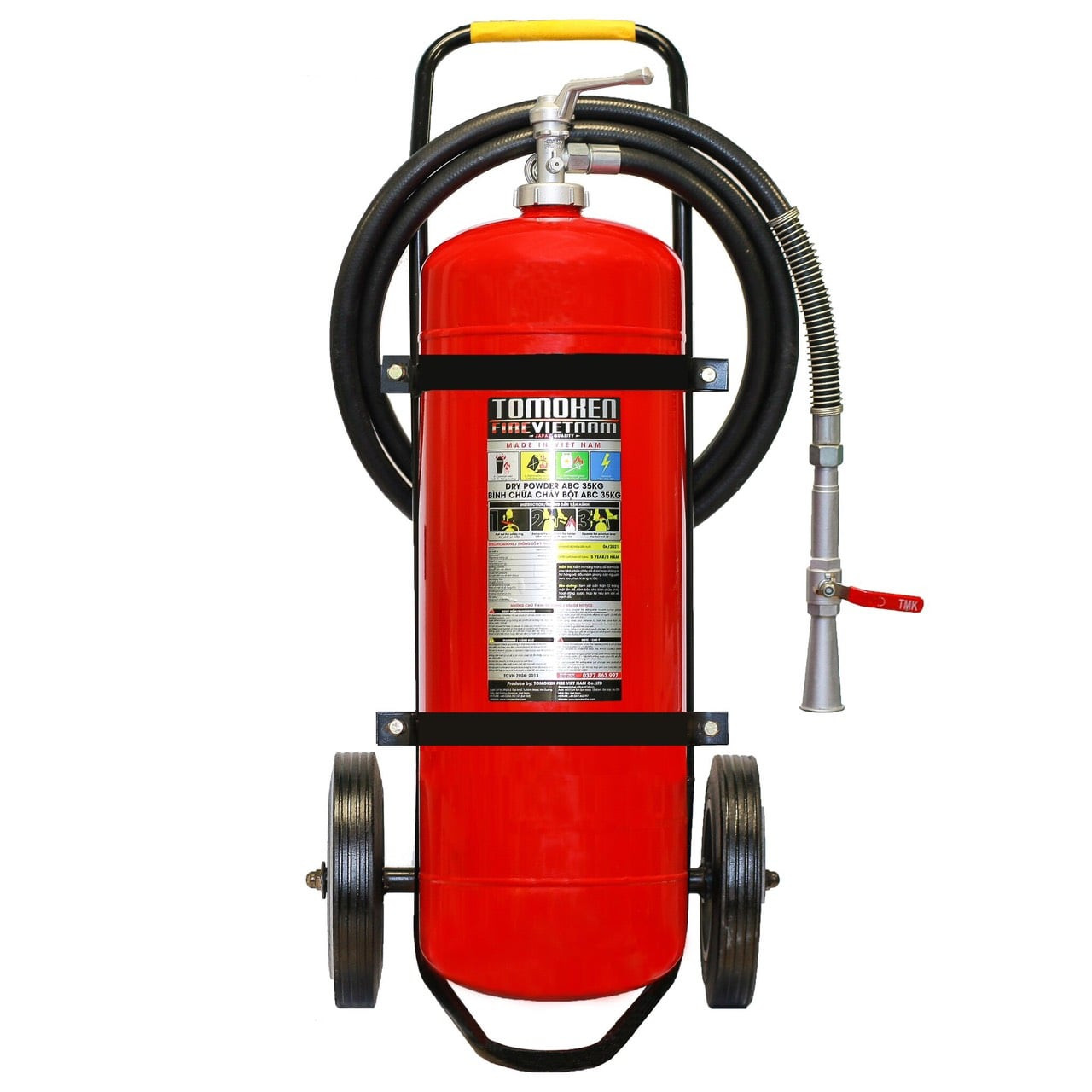 BÌNH CHỮA CHÁY XE ĐẨY BỘT ABC 35KG TOMOKEN VIỆT NAM